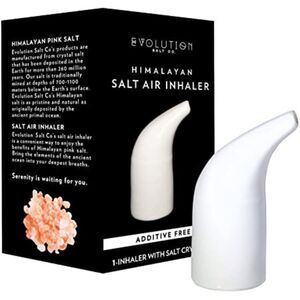Himalayan Salt Air Inhaler Evolution Salt Co. Ceramic Inhaler Crystals